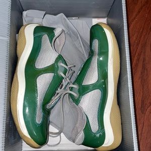 Prada sneakers size 36. Green